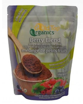 ORGANIC BERRY BLEND COLD MILLED FLAX SEEDS 454 G